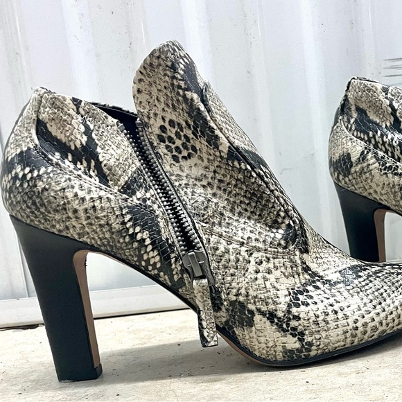 Snake skin booties with Side zip - Picture 3 of 6